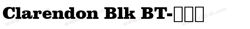 Clarendon Blk BT字体转换